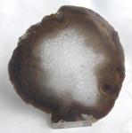 Achatscheibe braun, 120 mm, 170 g, beidseitig poliert 