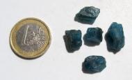Apatit blau, 33.5 Ct. Rohedelsteine, Schleifware 