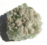 Apophyllit grün, Zeolith, Rohstein, Stufe auf Matrix 84 g, 60 mm 