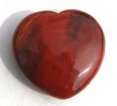 Herz aus rotem Jaspis, flach, Handschmeichler ca. 40 mm 