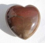 Herz aus Jaspis, bauchig, Handschmeichler 39 mm 