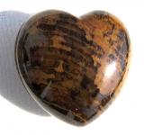 Herz aus Streifenjaspis, bauchig, Handschmeichler 38 mm 