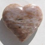 Herz aus versteinertem Holz, fossiles Holz, 40 mm 