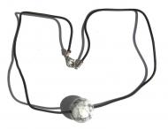 Halskette mit Edelstein-Kugel Howlith 20 mm 