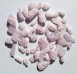 Kunzit rosa, Spodumen, Rohedelsteine aus Afghanistan, 50 Ct., 3-12 mm 