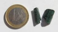Grüner Turmalin aus Afghanistan, 2 Rohsteine Kristalle 10.5 Ct., Edelsteine 