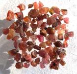 Rosa Turmalin aus Tansania, 50 Ct. Rohedelsteine 4-10 mm 
