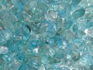 Apatit blau, transparent, Rohedelsteine getrommelt, ab 50 Ct. 50 Ct.