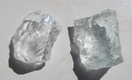 Aquamarin, 2 Kristalle 21,0 Ct., Schleifware 