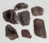 Axinit, 53.5 Ct. Rohsteine aus Pakistan 