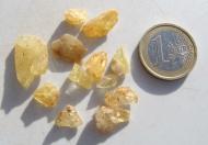 Danburit aus Tansania, gelbe Rohedelsteine, 35.5 Ct. 