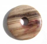 Donut aus versteinertem Holz, 35 mm 