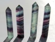 Obelisk aus mehrfarbigen Fluorit, ca 59-67mm, Einzelauswahl 