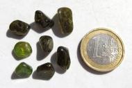 Grüner Granat getrommelt, Grossular aus Mali, 8 Edelsteine 41.5 Ct 