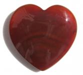 Herz aus rotem Jaspis, Handschmeichler ca. 40mm 