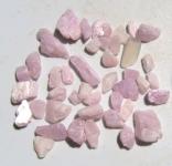 Kunzit rosa, Spodumen, Rohedelsteine aus Afghanistan, 50 Ct., 4-14 mm 