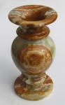 Vase aus Onyx Marmor, Höhe 14,7 cm, 700 g. (V11) 