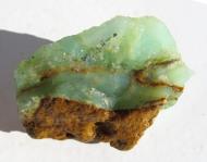 Opal grün, Chrysopral aus Afrika, Rohstein 52 g. 