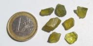 Orthoklas grün, Madagaskar, 7 Kristalle, 21.0 Ct. 