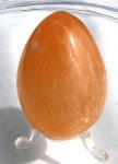 Ei aus Selenit, orange, 184 g. 