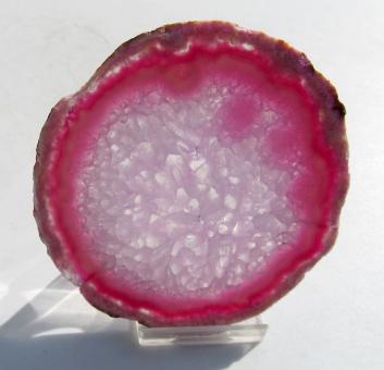 Achatscheibe rot kristall, 96 mm 
