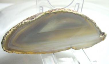 Achatscheibe grau/grün 10 cm, 48 g. 