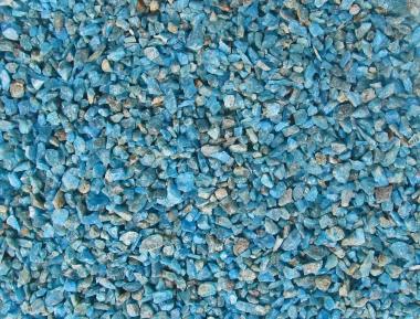 Blauer Apatit aus Madagaskar, Granulat, kleine Rohsteine 300g