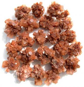 Aragonit - Igel, 2-3 Kristalle, zusammen ca. 50g. 