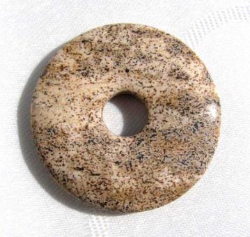 Donut aus gemustertem Jaspis, 35 mm 