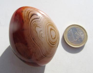 Achat aus Madagaskar, Streifenachat, Jumbo 45 mm, 74 g. 