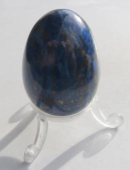Ei aus Lapis Lazuli Steinei Afghanistan, 45 mm, 108 g. 
