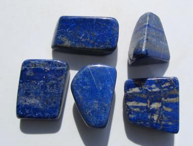 Lapis Lazuli, Lapislazuli, Trommelsteine einzeln 