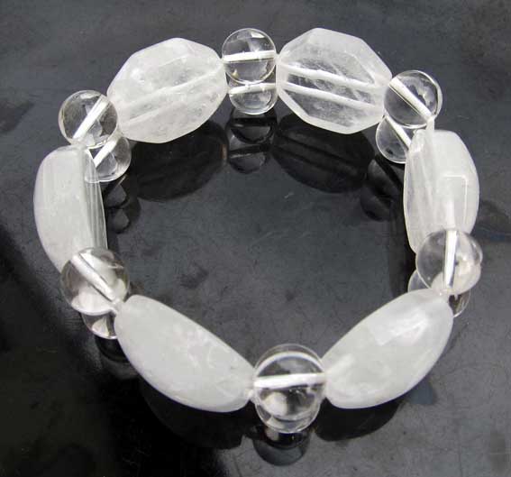 Bergkristall Armband, Octagon-Armband 
